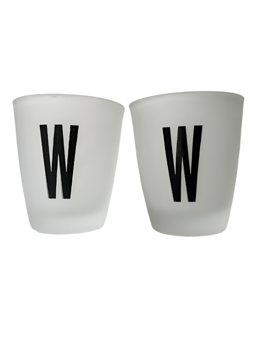 Set of 12 WATTSHOT shot glasses